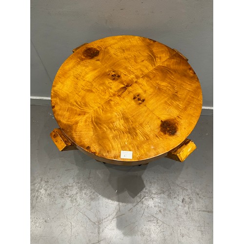 955R - Art deco design walnut table