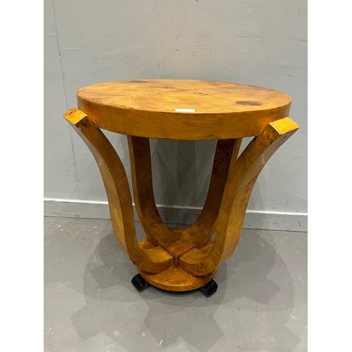 955R - Art deco design walnut table