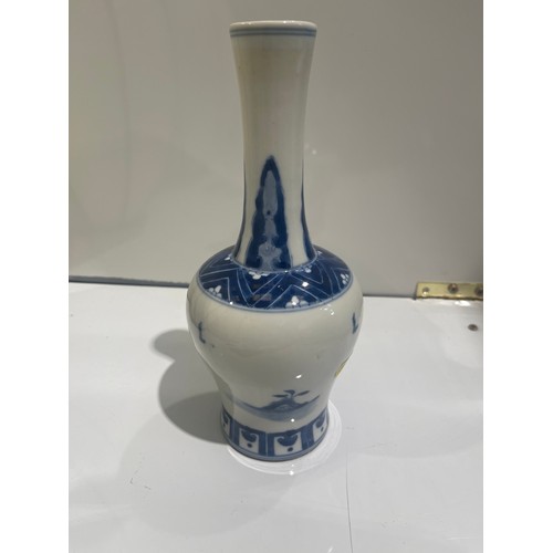 210 - Blue & white Chinese vase