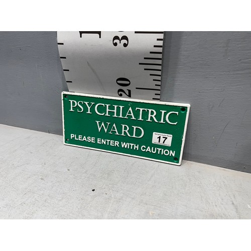 17 - Psychiatric ward sign