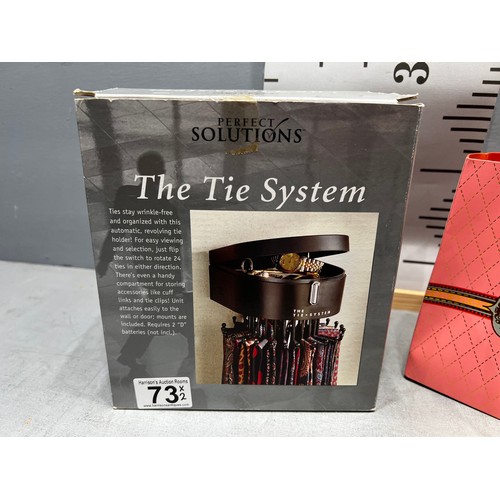 73 - Bag designer ties + boxed tie system