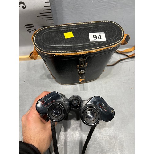 94 - Pair binoculars in case