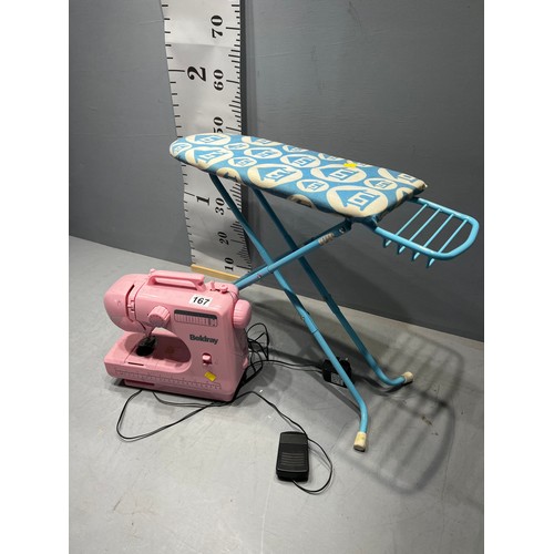 167 - Beldray sewing machine & ironing board