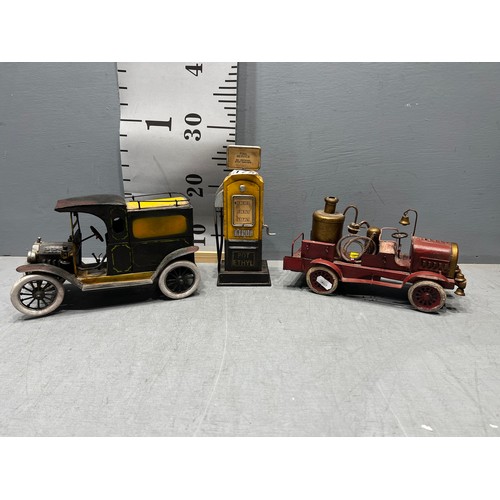 175 - Tin plate toy & fuel pump