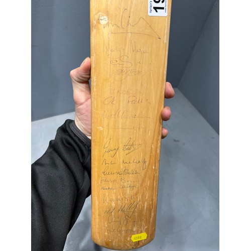 194 - Cricket bat yorkshire county signed