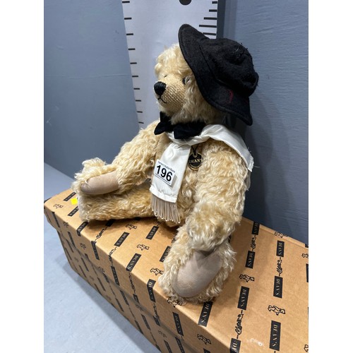 196 - Deans' ltd edition bear boxed. Old blue eyes, Frank Sinatra