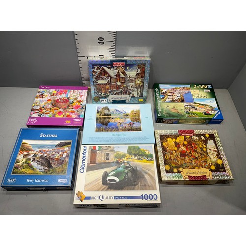 210 - Collection of jigsaws