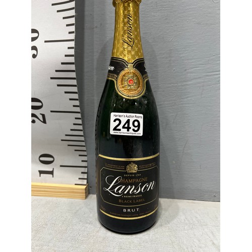 249 - Lanson Black label champagne