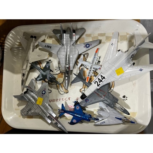 244 - ERTL metal collection of fighter jets