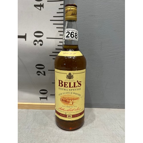 268 - 1 ltr Bells Whiskey (unopened)