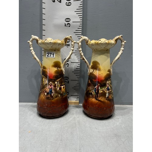 271 - Pair of Victorian vases