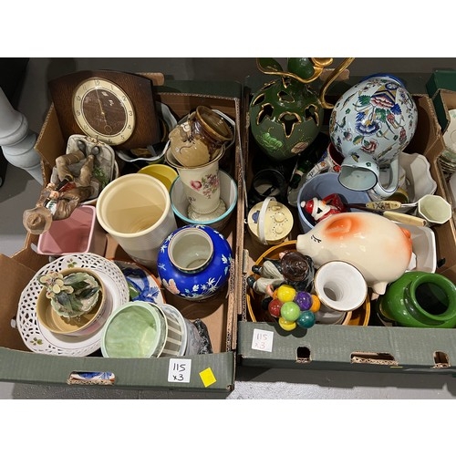 115 - 3 Good box's of pottery inc royal crown derby Wedgwood