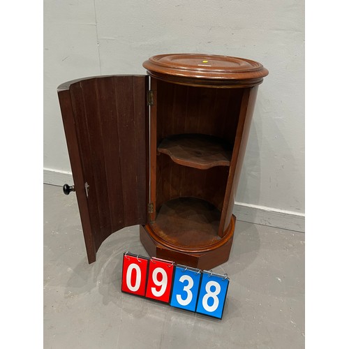 938 - Victorian mahogany cylinder pot cupboard