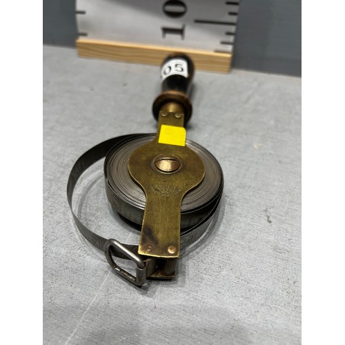 Vintage tank plumb bob line chesterman Sheffield England