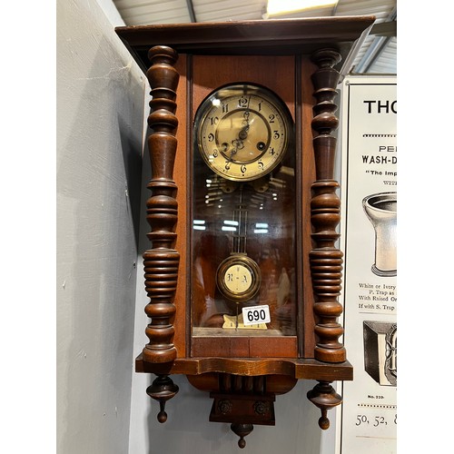 690 - Victorian Vienna wall clock