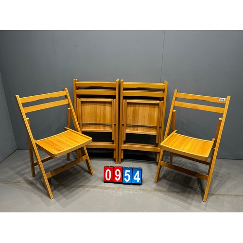 954 - Set of 6 folding chairs