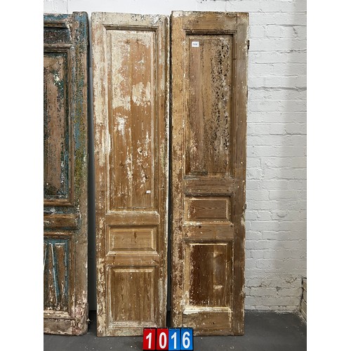 1016 - Large pair of French early period doors. 239cm x 56cm