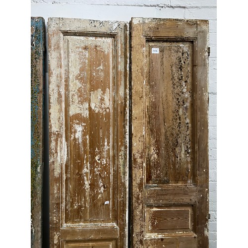 1016 - Large pair of French early period doors. 239cm x 56cm