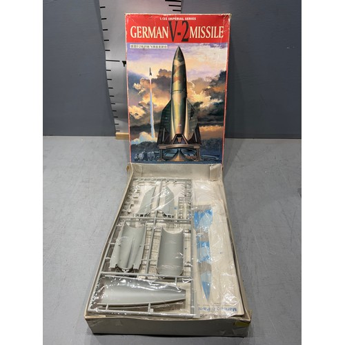 34 - 3 Dragon model kits german v-2 missile, TA154 moskito, ju88c-6zerstorer plane