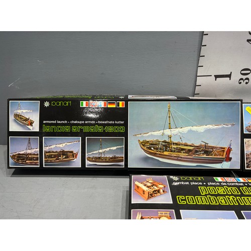 48 - 3 Pan art model boat kits