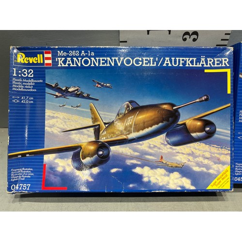 55 - 4 Revell model kits, war planes