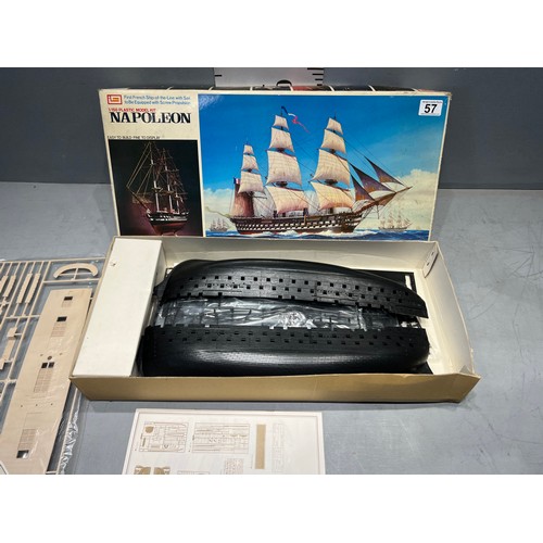 57 - Imai model boat kit, napoleon