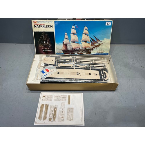 57 - Imai model boat kit, napoleon