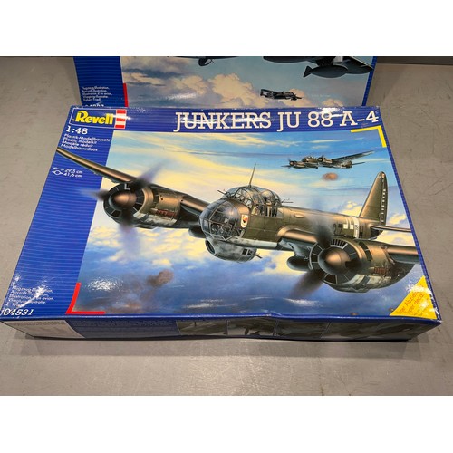 60 - 2 Revell model kits, dornier, junkers war planes