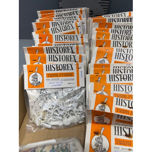 99 - Box of historex models all unopened approx 40 kits