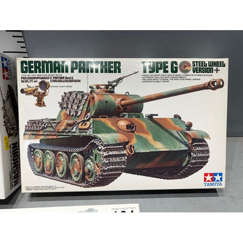 101 - 3x Tamiya kits inc, famo & sd, nashorn & German panther type g