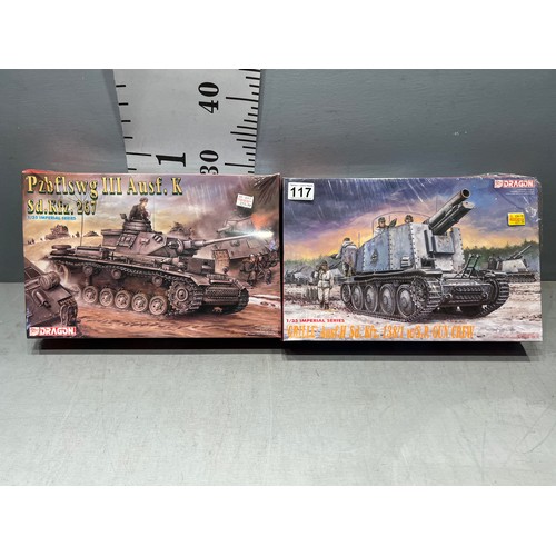 117 - 2 x Dragon German tanks