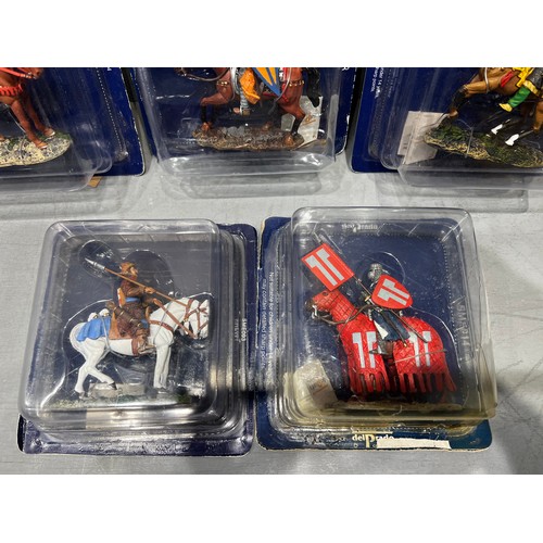 212 - 5 Del Prado figures on horses. All boxed