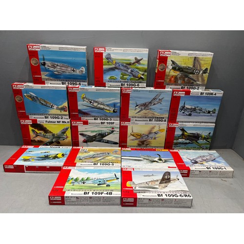 17 AZ model kit airplanes all boxed