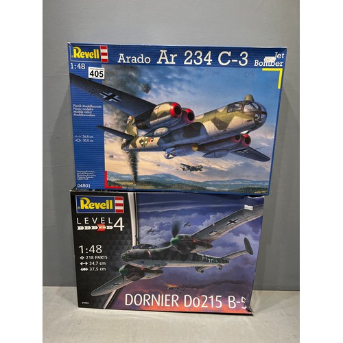 405 - 2 Revell boxed model airplane kits