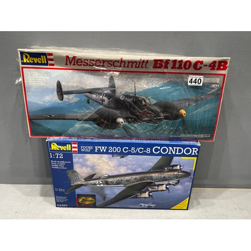 440 - 2x Revell plane kits including condor