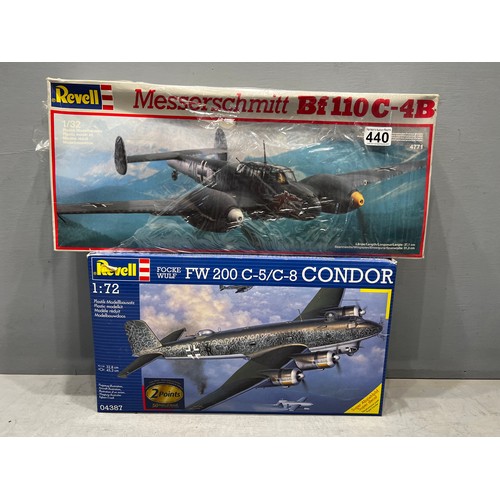 440 - 2x Revell plane kits including condor