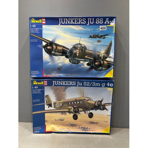 488 - 2x Revell junker planes