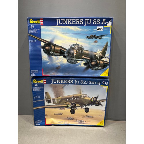 488 - 2x Revell junker planes