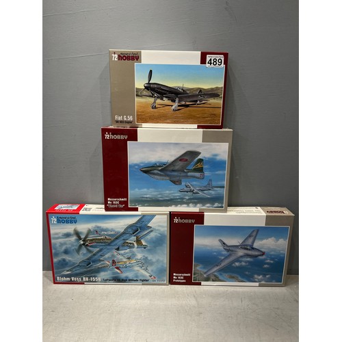 489 - 4x Special hobby fighter planes