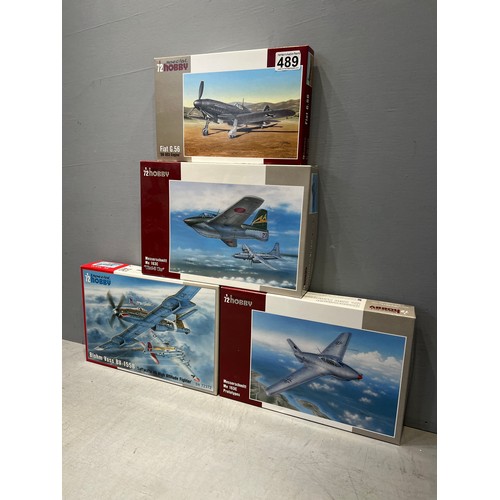 489 - 4x Special hobby fighter planes