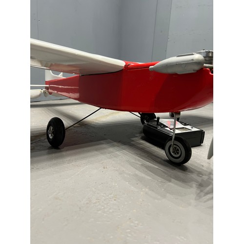 345A - Red & White Model Aeroplane + remote