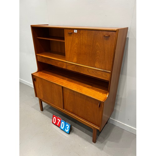 703 - Nathan teak sideboard sliding door mid century retro