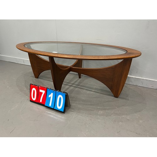 710 - G-plan astra oval coffee table