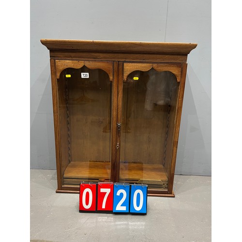 720 - Early Victorian wall display cabinet