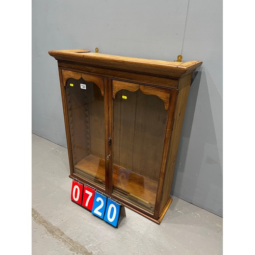 720 - Early Victorian wall display cabinet