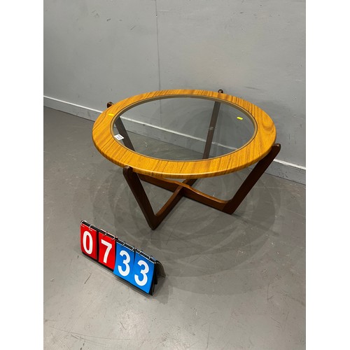 733 - Mid century teak coffee table