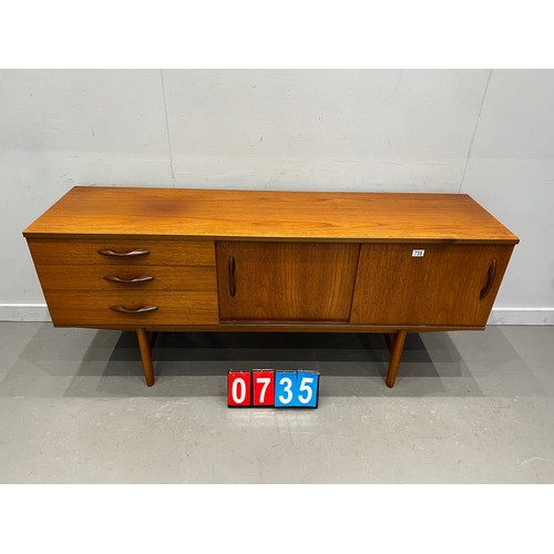 735 - Mid century teak sideboard Avalon (sliding door)