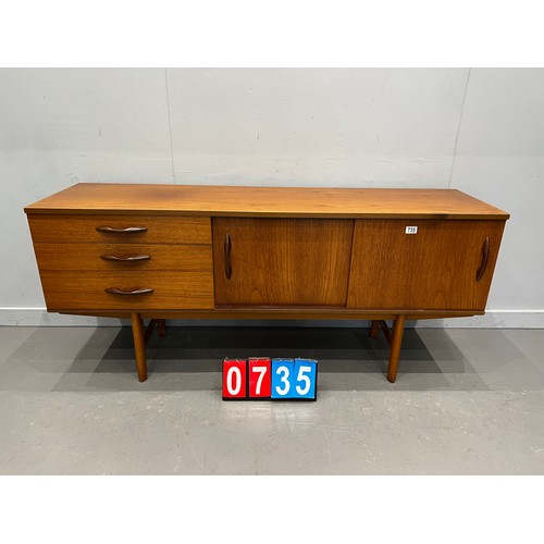 735 - Mid century teak sideboard Avalon (sliding door)