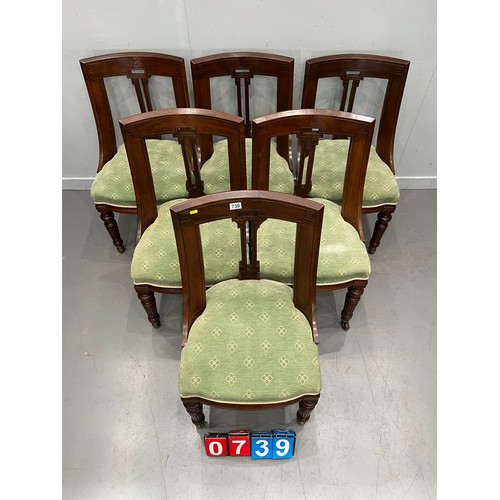 739 - Superb quality set of 6 victorian dining chairs