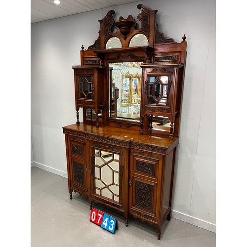 743 - Superb Victorian empire cabinet